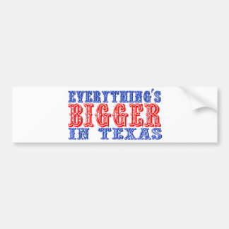Allting är större i Texas Bildekal