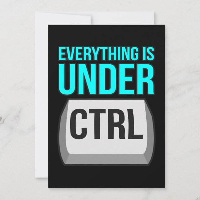 Allting är under kontroll datateknik tack kort (Framsida)