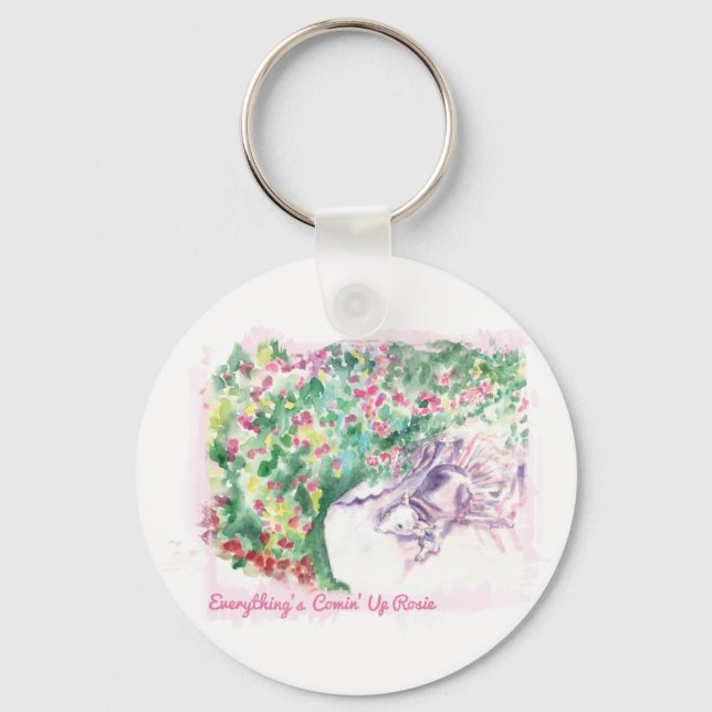 Allting är "Up Rosie"-nyckelkedja Nyckelring (Framsida)