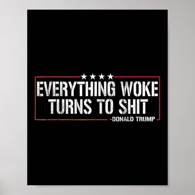 Allting började bli Slått - Donald Trump Poster (Framsidan)