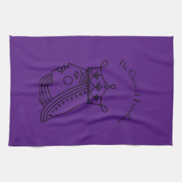 Allting drottning - redigerbar text kökshandduk