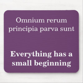 Allting har en liten början, Cicero citat Musmatta