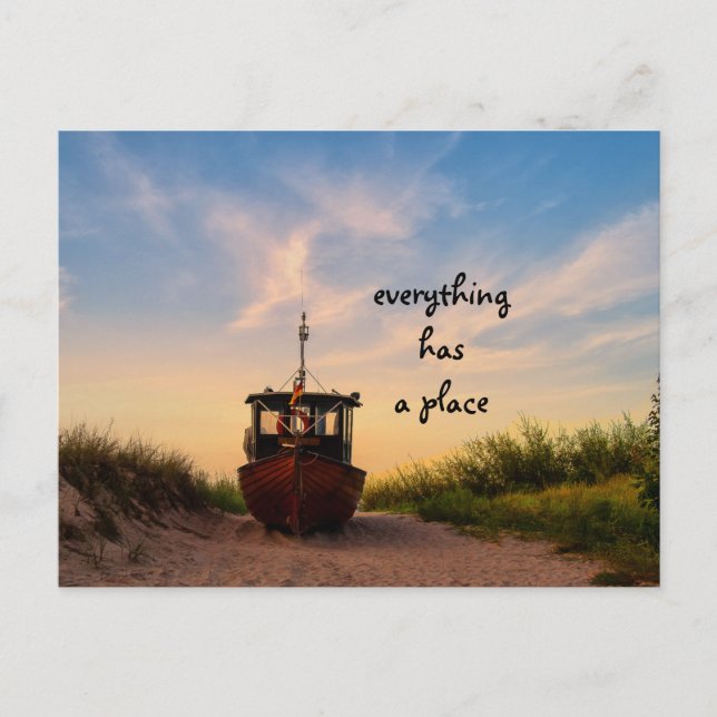 Allting har sin plats vykort (Framsida)