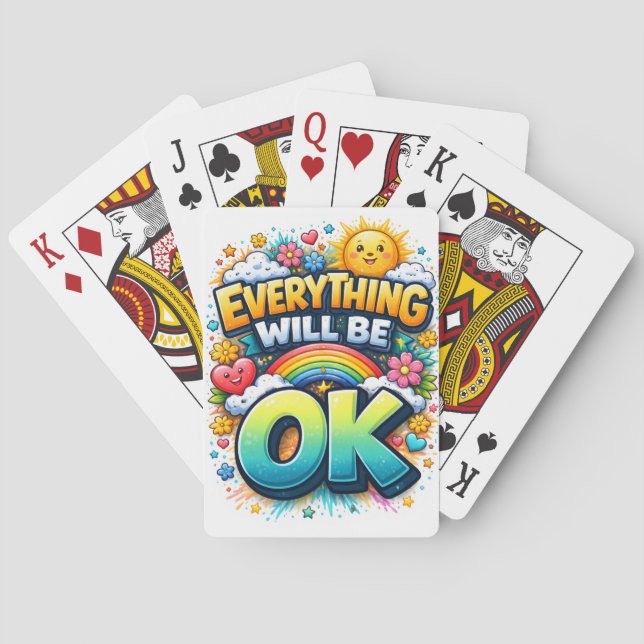 Allting Kommer Att Gå Bra Casinokort (Baksidan)