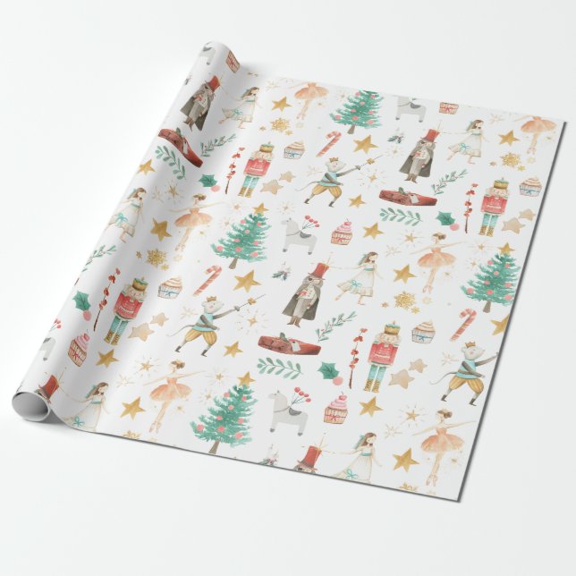 Allting Nutcracker-jultomte Presentpapper (Utrullad)