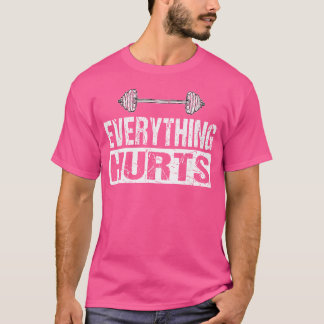 Allting Ontr Lilla Barbell Workout Joke T Shirt
