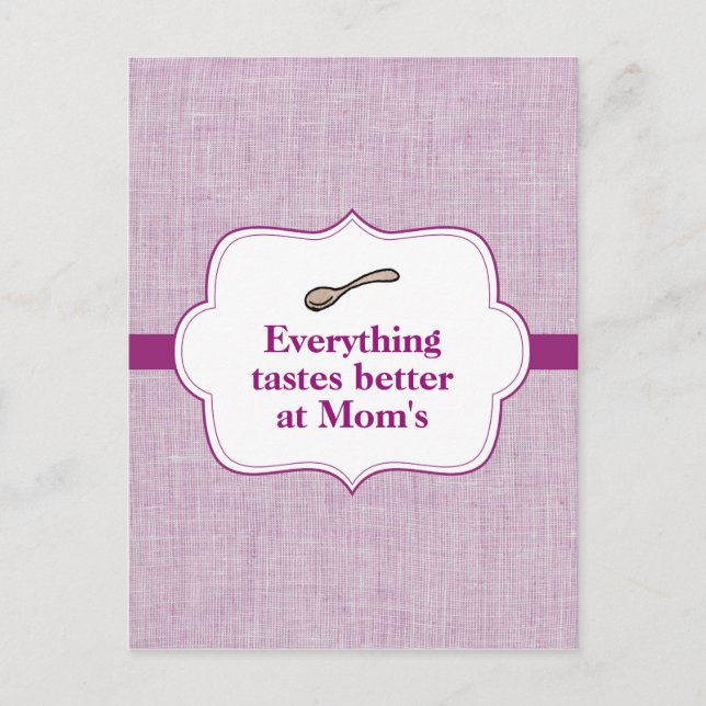 Allting smakar bättre vykort (Framsida)