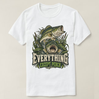 Allting Utom Abborre Rolig Bassfiske T Shirt