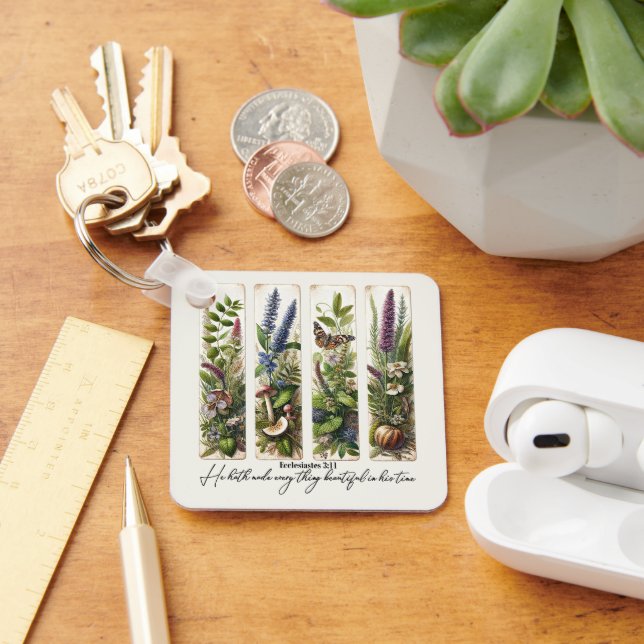 Allting vackert i hans tid botaniska nyckelring (Skrivbord)