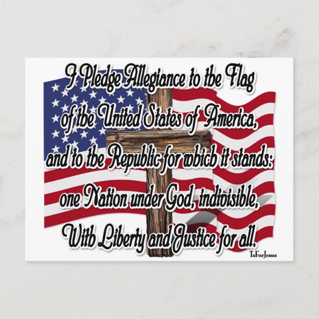 Alltrohetspension med USA Flagga och Kor Vykort (Framsida)