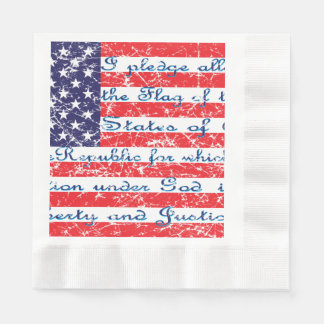 Alltrohetsplikten i USA FLAGGA Pappersservett