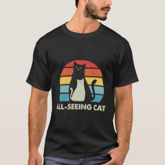Alltseende katt Rolig kattälskare Humor Kattunge K T Shirt
