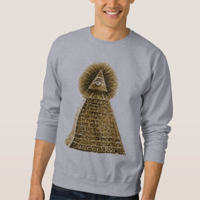 Alltseende öga T-shirt Långärmad Tröja (Framsida)