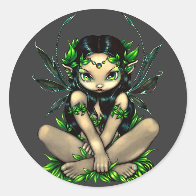 "Allura" Sticker Runt Klistermärke (Framsida)