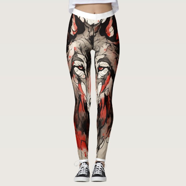 Allure of Bloody Fox Logotyp on Leggings (Framsida)