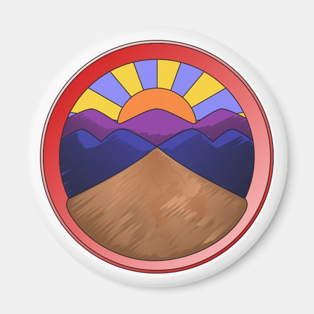 Alluvial Fläkt Geology Magnet (Framsidan)