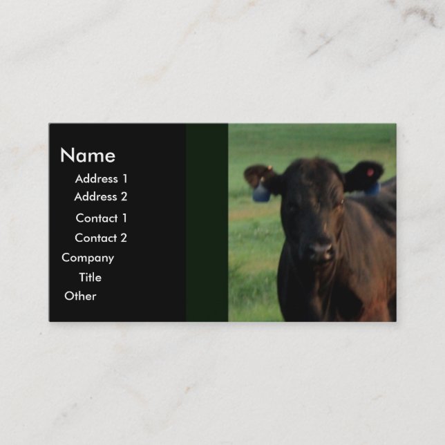 Allvarlig affär visitkort (Framsida)