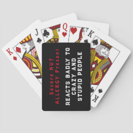 Allvarlig allergi mot Nöt - Reaktion dåligt Casinokort