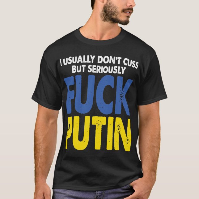 Allvarlig antiputin t shirt (Framsida)