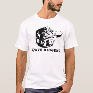 allvarlig grävarelogotyp t shirt