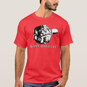 allvarlig grävarelogotyp t shirt