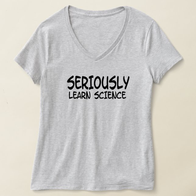 Allvarlig inlärning av vetenskap t shirt (Laydown)