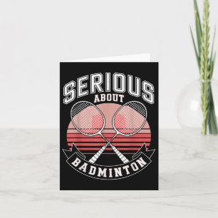 Allvarlig om badminton kort