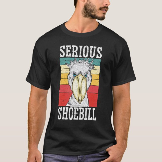 Allvarlig Shoebill Stork Bird Whisperer Whalehead T Shirt (Framsida)