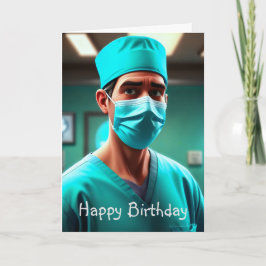 Allvarlig Surgeon Birthday Kort