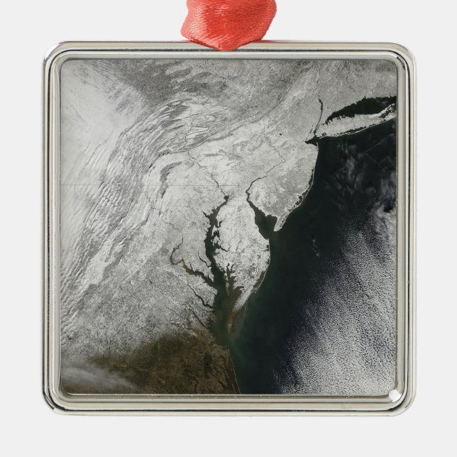 Allvarlig vinterstorm 2 julgransprydnad metall (Framsidan)