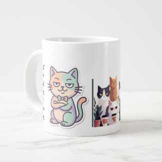 Allvarligt? Låg energi Högt Omdöme katt Jumbo Mugg