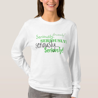 Allvarligt Long muff Tshirt Tröja