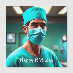 Allvarligt magnetkort från Surgeon Birthday
