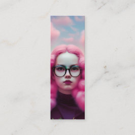 Allvarligt Rosa Hair Bookmark Mini Visitkort