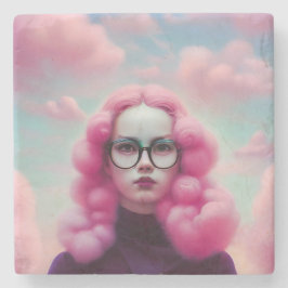 Allvarligt Rosa Hair Stenunderlägg