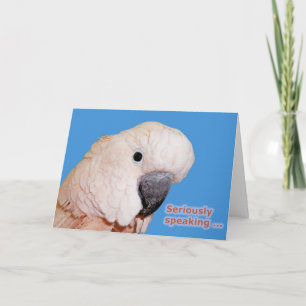 Allvarligt talande födelsedag kort