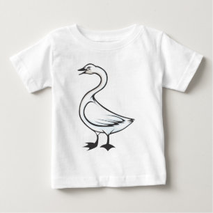 Allvarligt Tundra Svan Bird Tee Shirt