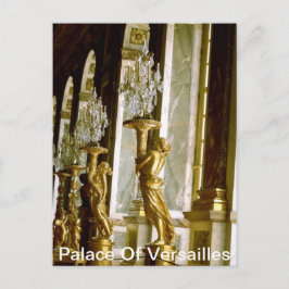 Allversalläge Hall of spegel Golden statue Vykort