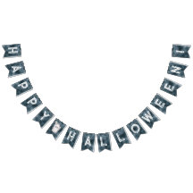 Allvit bankbanderoll i Halloween fest