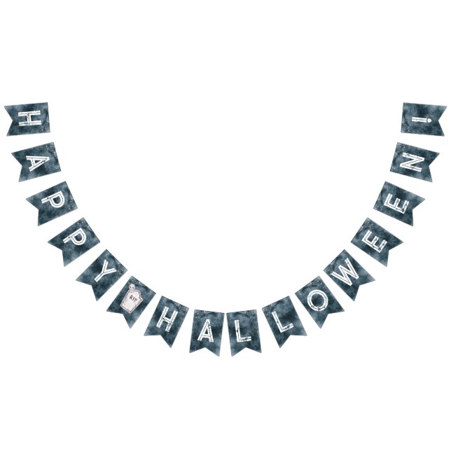 Allvit bankbanderoll i Halloween fest Vimplar (Alla)