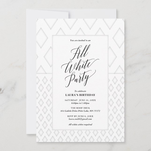 Allvittsfest-inbjudan Inbjudningar (Framsida)