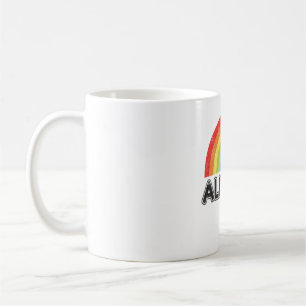 Ally AF Gay pride LGBT Flagga Gift Kaffemugg