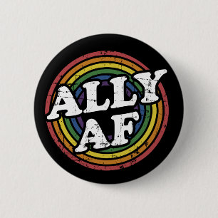 Ally AF-regnbågsstöd för HBT-Pridets månadsst Knapp