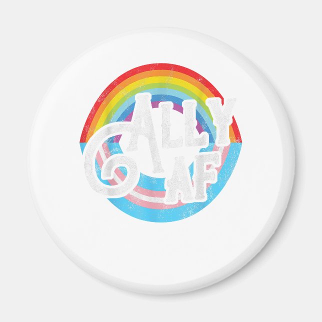 ALLY AF Trans Gift för en HBT-medlem Magnet (Framsidan)