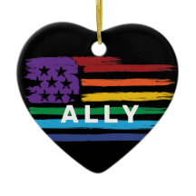 Ally Artistic Rainbow Flagga