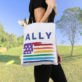 Ally Artistic Rainbow Flagga Tygkasse
