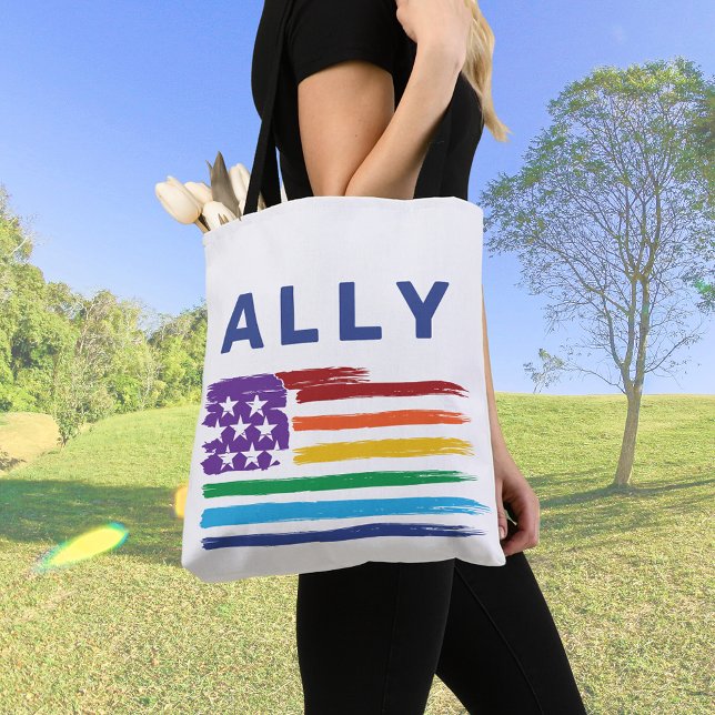 Ally Artistic Rainbow Flagga Tygkasse (Skapare uppladdad)