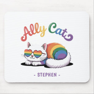 Ally Cat - Cute White Cat LGBTQ-Pride (2) Musmatta