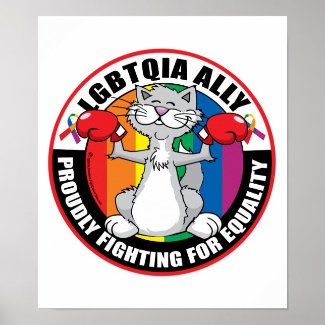 Ally Cat för HBT-QIA Poster (Framsidan)
