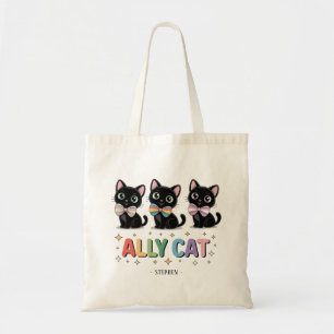 Ally Cat - Pridet Black Cat LGBTQ Tygkasse